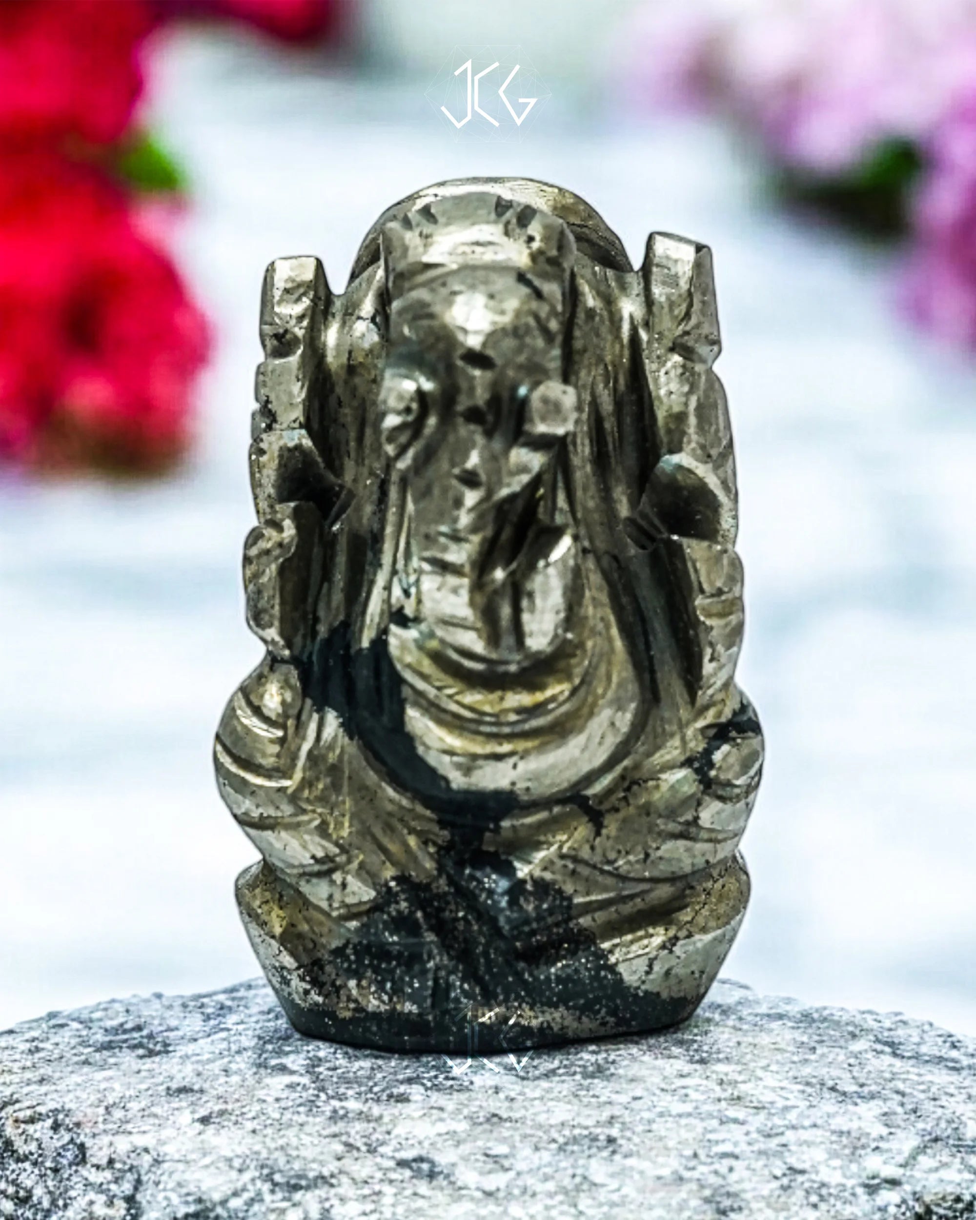 Pyrite Ganesha Jaipur Crystal Gems